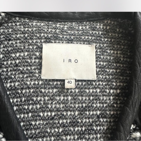 IRO Black and Gray Textured Blazer